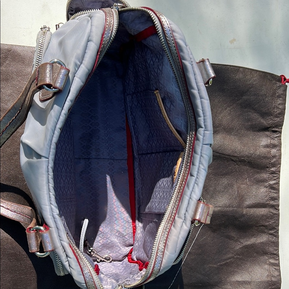 GUC MZ Wallace Nylon Gray Shoulder Bag - Picture 6 of 9